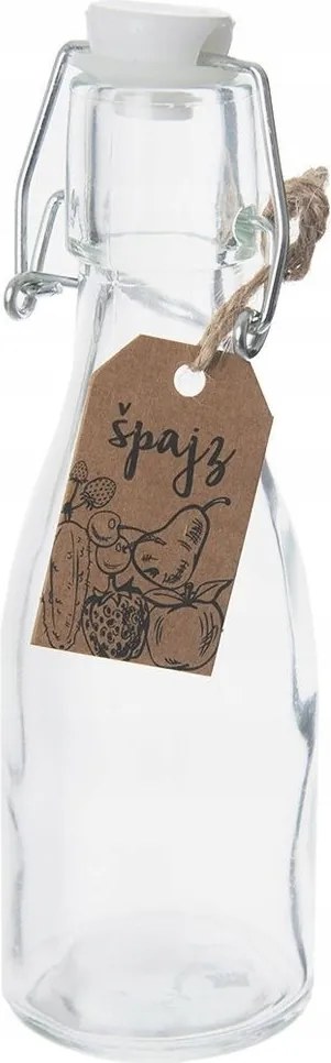 Palack üveg klipsz olaj ecet tinktúra likőr gyümölcslé 160 ml