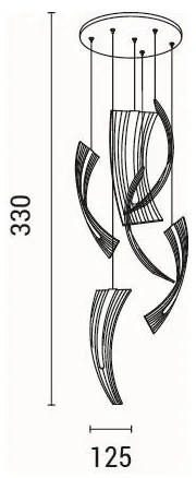 LED Csillár zsinóron FIRENZE 6xLED/10W/230V 3000K