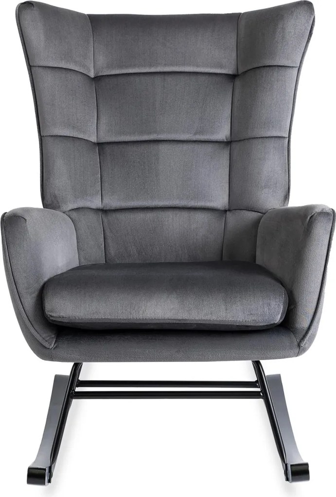 Hintaszék szürke színben, velúr kárpittal JACKSON