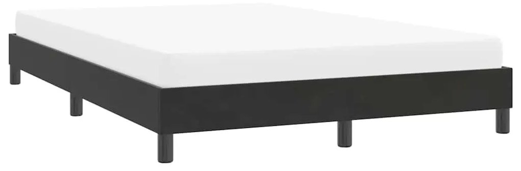 vidaXL ágykeret matrac nélkül Fekete 140x210 cm Bársony