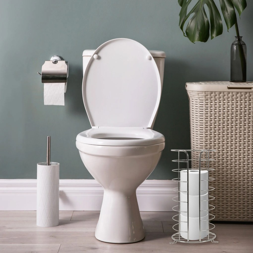 Álló WC papír tartó Chrome 322743B