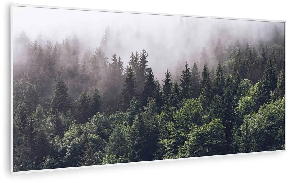 Klarstein Wonderwall Air Art Smart, infravörös hősugárzó, 120 x 60 cm, 700 W, erdő