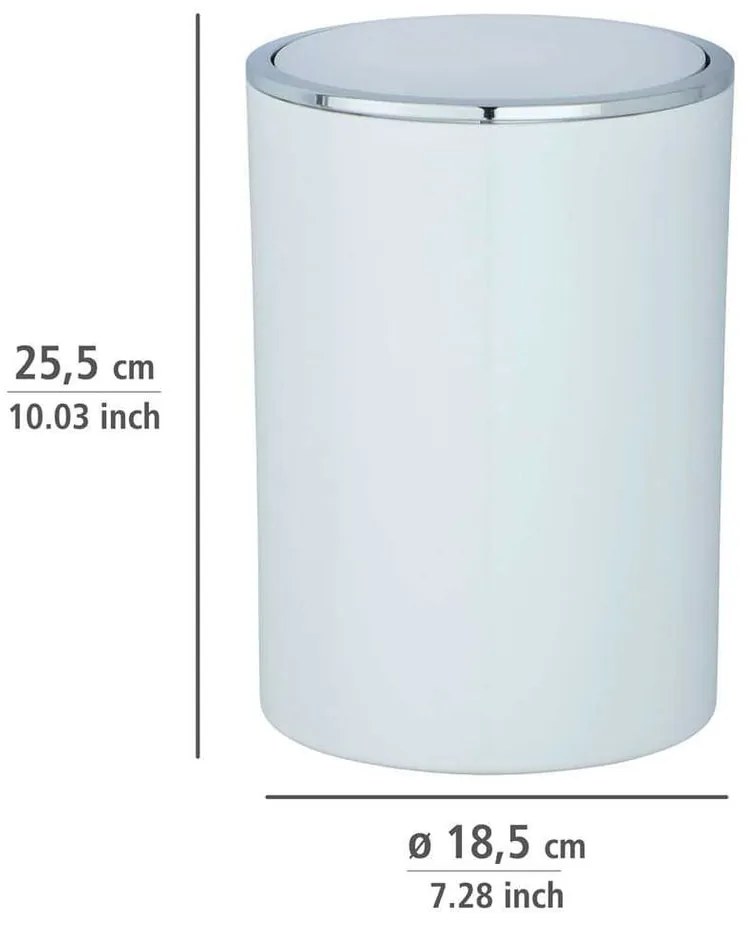 Fehér műanyag szemetes 5 l Inca – Wenko