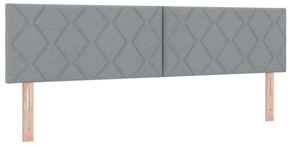 Fejtámla Gyémánt Blokkok Design Világosszürke 180 cm Szövet