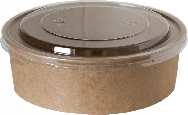 Kraft tál fedél szett kerek 1300ml 50db (eladó)