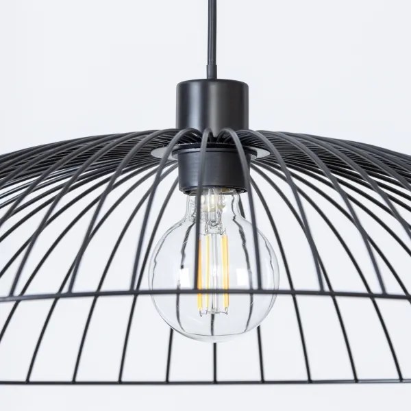 Brilagi - LED függeszték CERIA WIRE 1xE27/40W/230V Ø 60 cm fekete