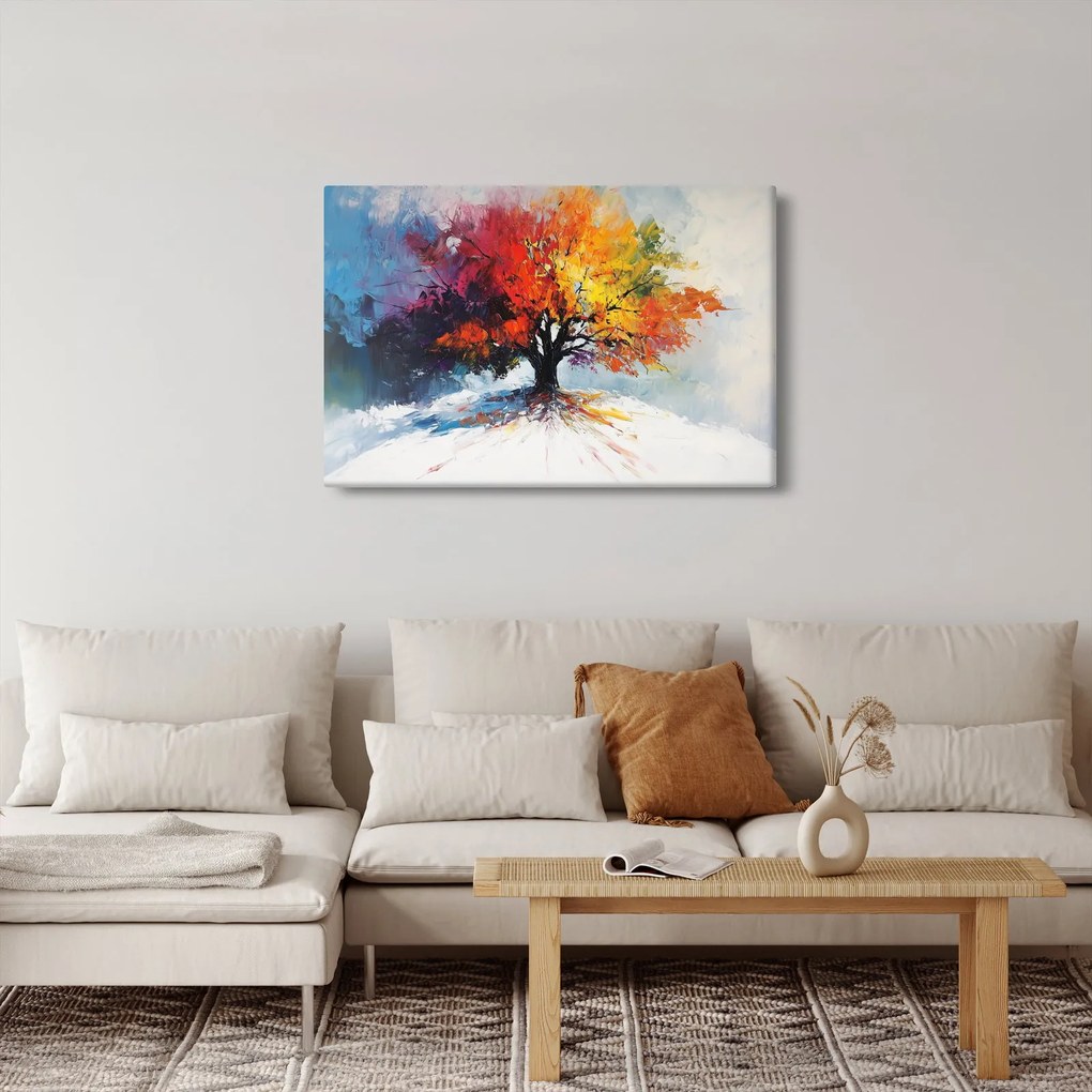 Kép - Színes fa (90x60 cm)