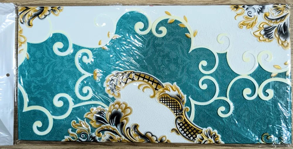 10 Darab Öntapadós 3D falmatrica Tapéta Barokk mintával Angol Szalon Stílus 70x 70 x 0,6 cm-es méretben