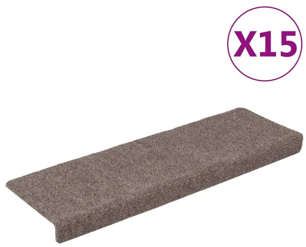 15db tűvel lyuggatott puncsszínű szövet lépcsőszőnyeg 65x21x4cm