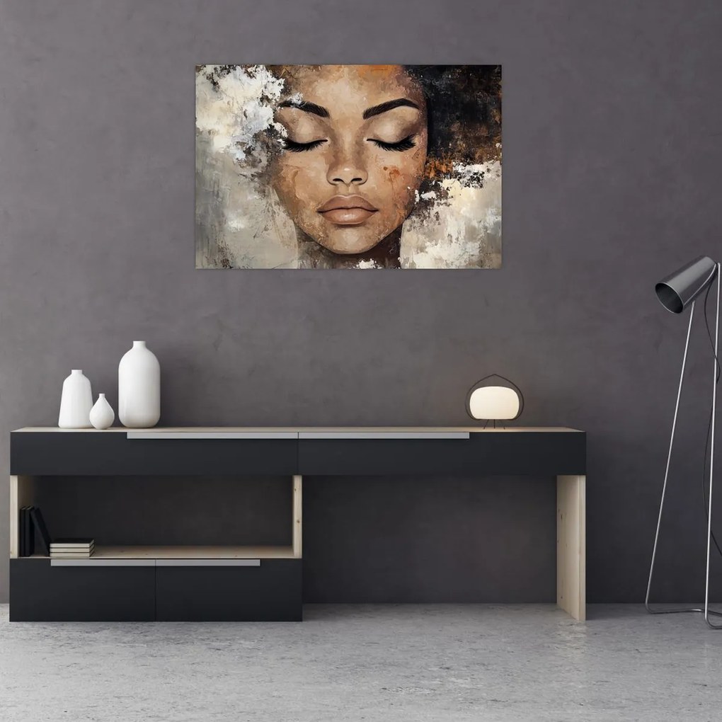 Kép - Női portré (90x60 cm)