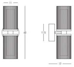 ZAMBELIS-23016 arany színű fali lámpa 12W 1222Lm 3000K
