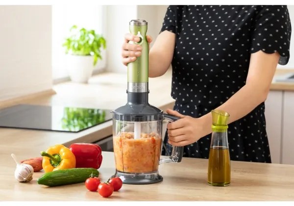 Sencor - Botmixer 4in1 1200W/230V rozsdamentes acél/zöld