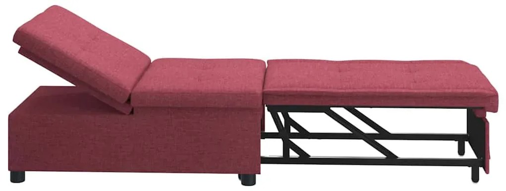 Kanapéágy Piros 194 x 67 x 37 cm szövet