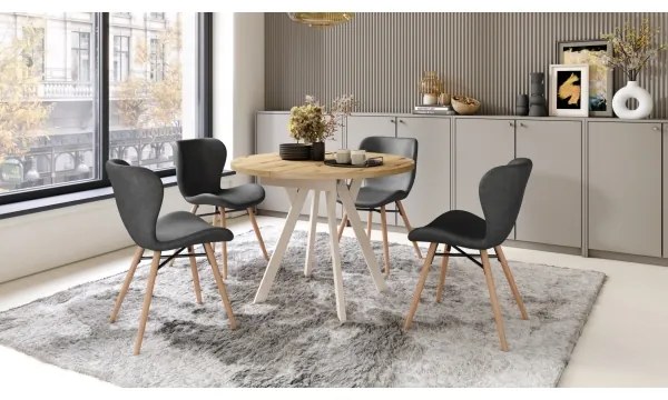 Étkezőasztal ARTUR artisan tölgy/bézs