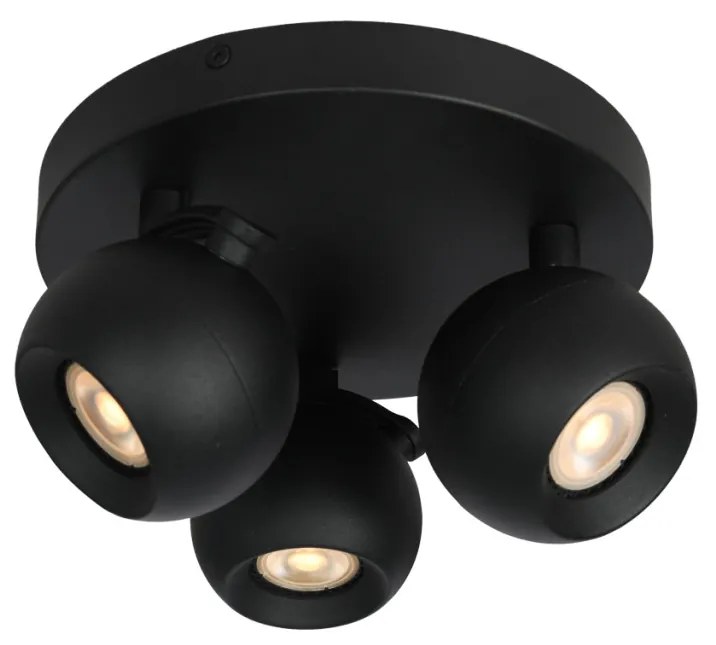 Mennyezeti Lámpa Fekete Lafin ITALUX-SPL-45379-3R-BK