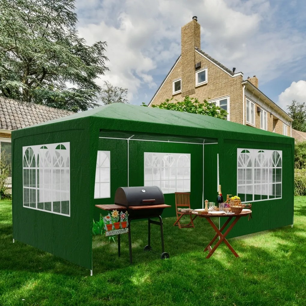 NEAPOL rendezvénysátor, 3x6m, zöld Jurhan