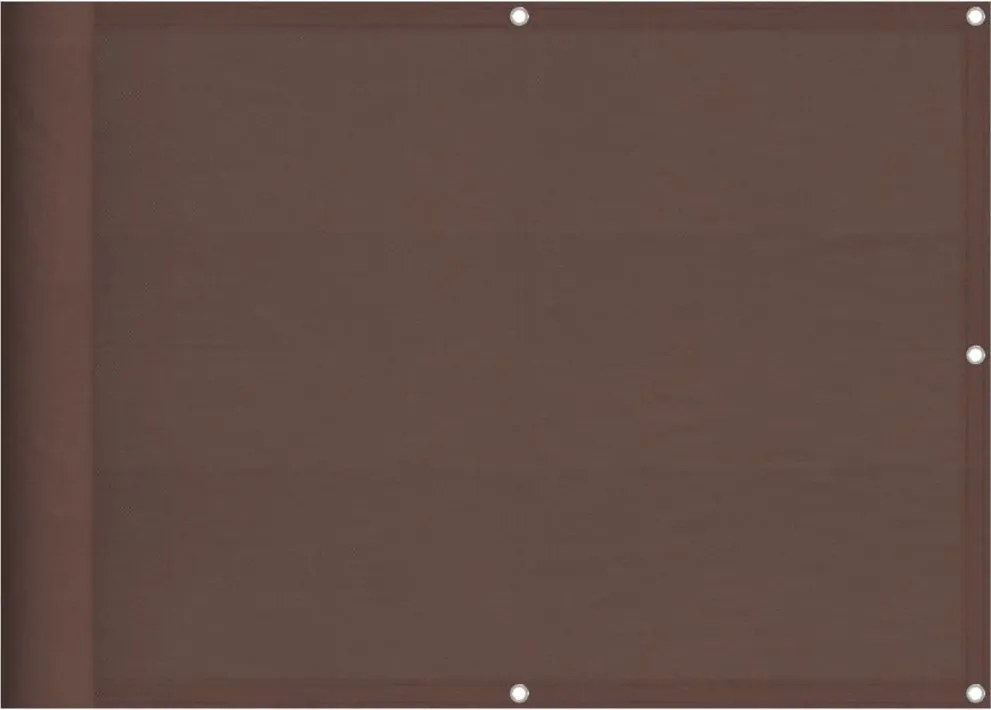 vidaXL barna 100% oxford poliészter erkélyparaván 75 x 1000 cm