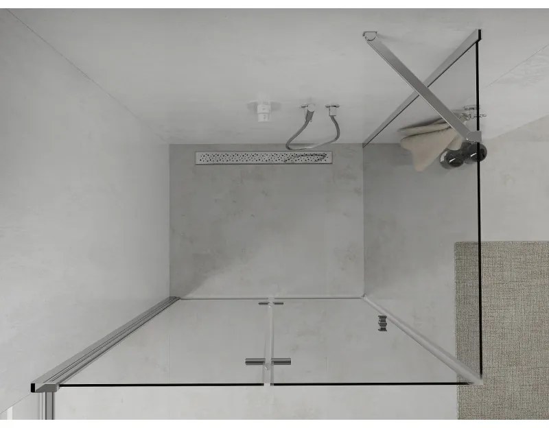 Mexen Lima zuhanykabin 70x120cm, 6mm üveg, króm profil-átlátszó üveg, 856-070-120-01-00