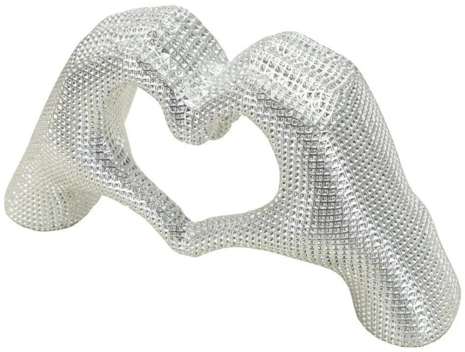 Hands lover ezüst 25x7,5x13,5cm