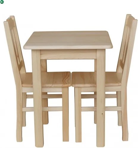 Étkezőasztal kocka 60x60 natúr