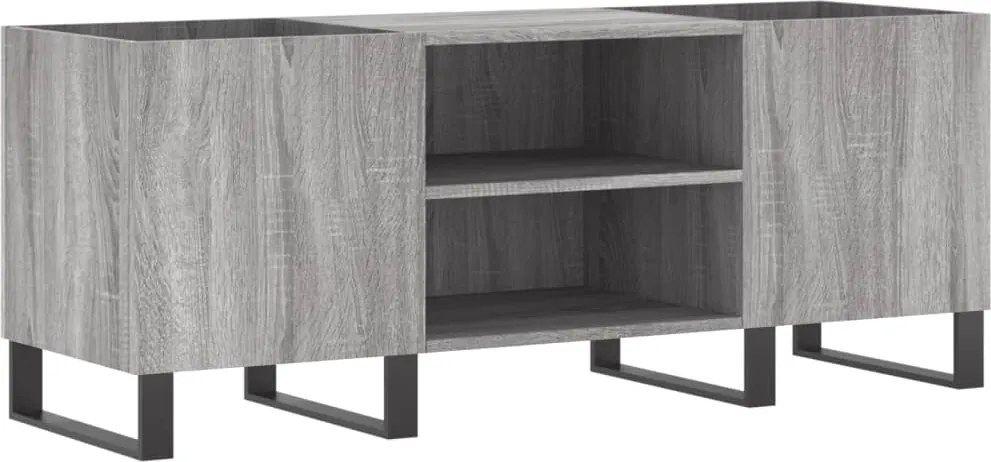 vidaXL szürke sonoma színű szerelt fa hanglemezszekrény 121x38x48 cm