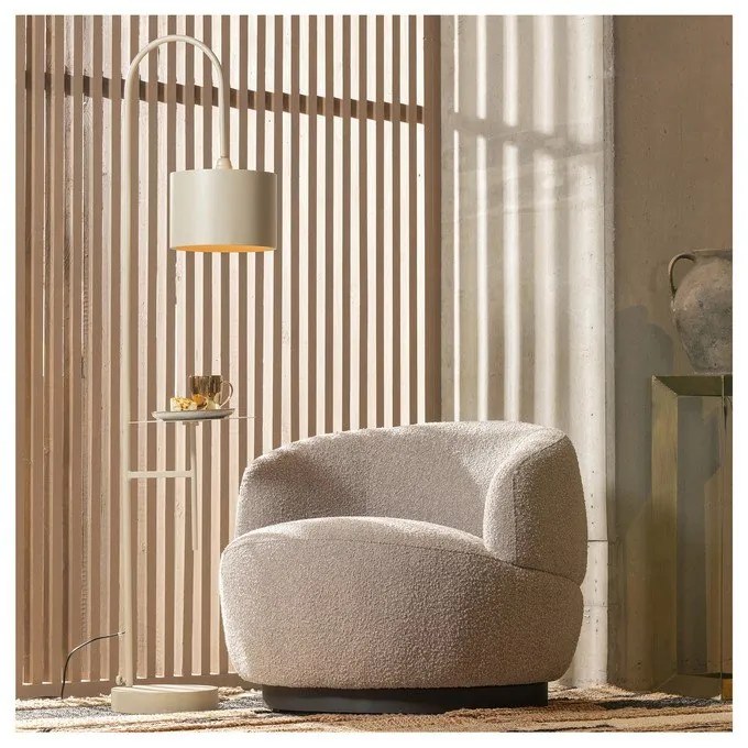 Világosszürke forgó fotel Wolly – WOOOD