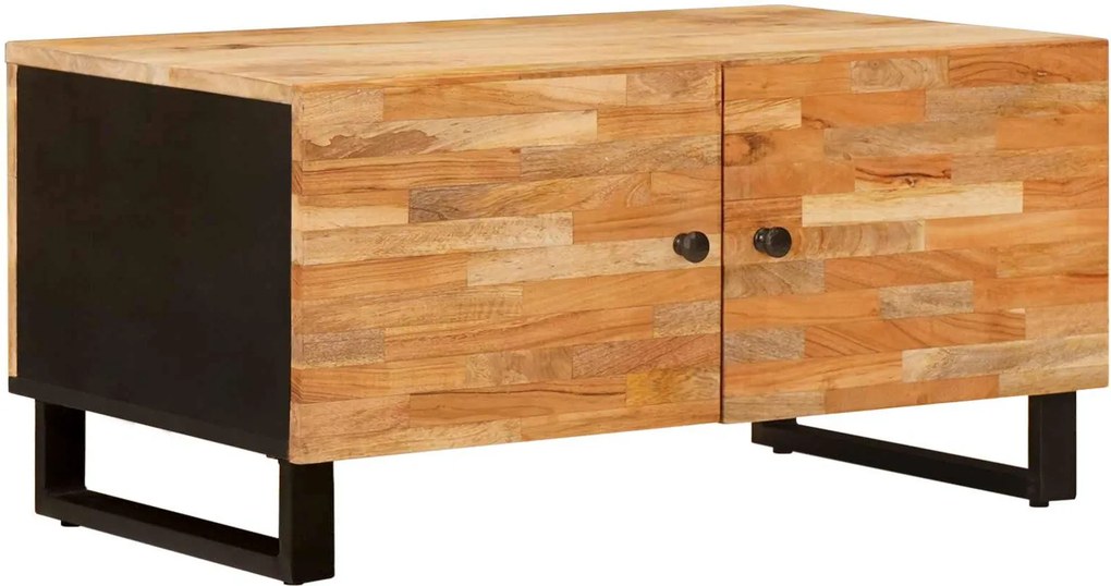 vidaXL Dohányzóasztal Barna 80 x 50 x 40 cm Tömör Mangófát