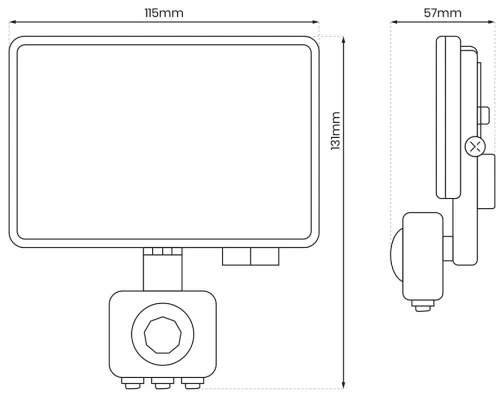 LED Kültéri reflektor érzékelővel LED/20W/230V 5000K IP44