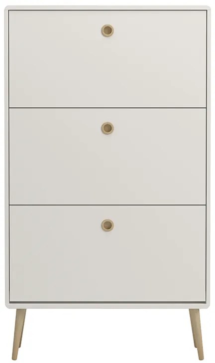 AKCIÓ Fehér felnyitható cipősszekrény PRIMO II. osztály