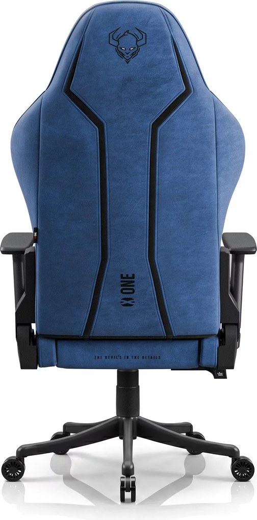 Gamer szék szövet Small Size, fekete-kék: Diablo X-One 2.0 Night Blue