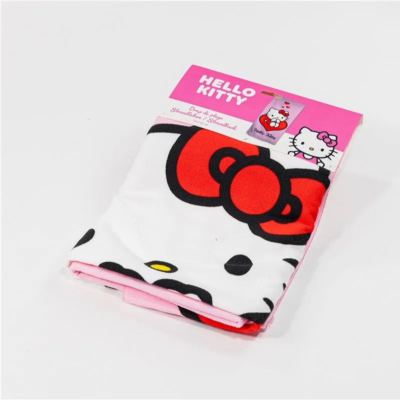 Hello Kitty Love fürdőlepedő, strand törölköző 70x140cm (Fast Dry)