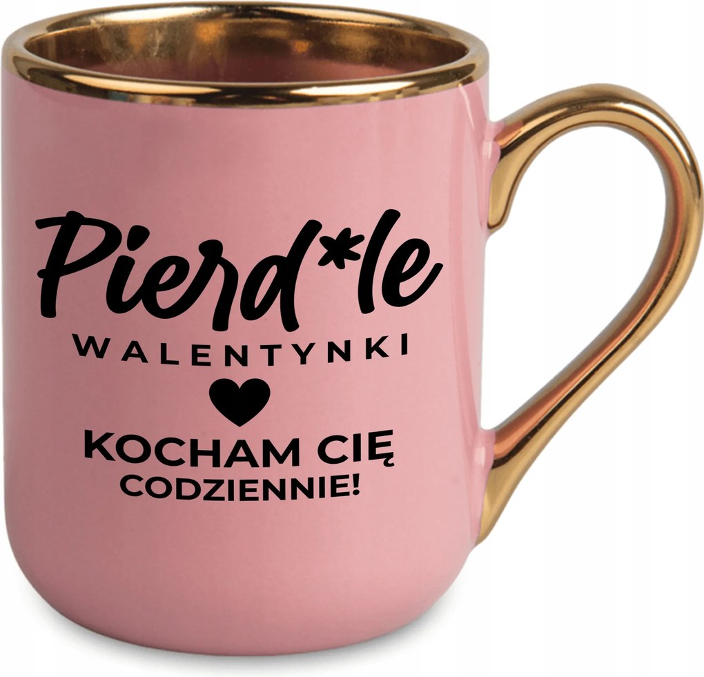 Bögre Elegáns Rózsaszín Ajándék Pároknak Évforduló Szeretlek Minden nap