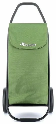 Rolser Com MF 8 Black Tube bevásárlótáska kerekeken, zöld
