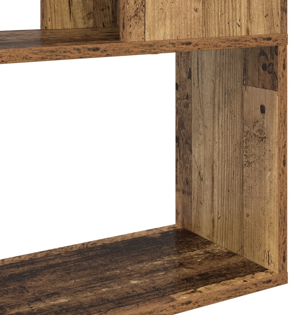 könyvespolc Régi fa Szerelt fa 80 x 24 x 124 cm Polc