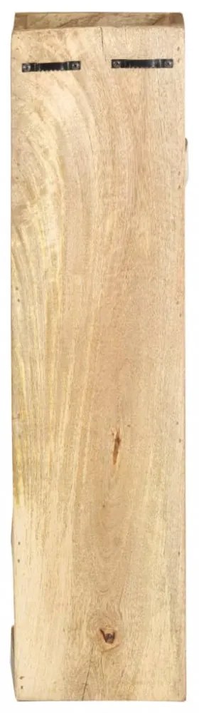 vidaXL tömör mangófa bortartó állvány 5 palackhoz