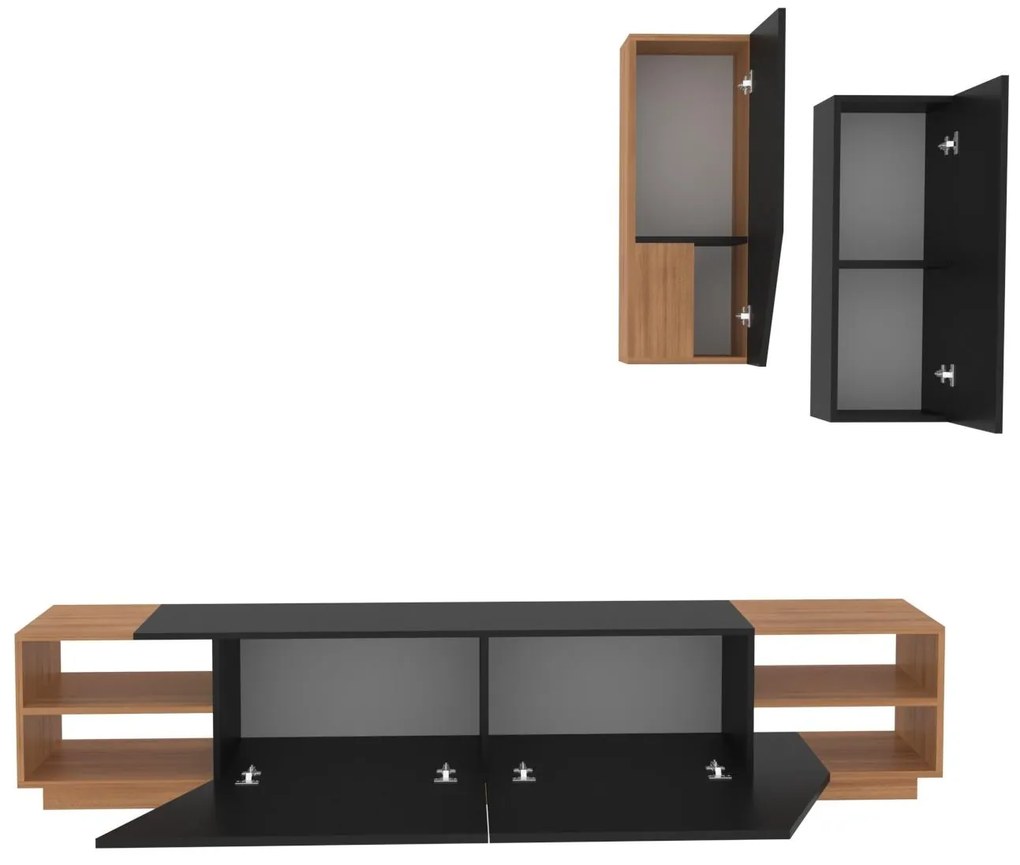 Nappali fal Ziva (fekete + teak) . 1102660