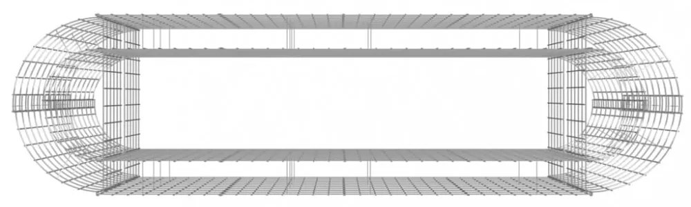 horganyzott vas gabion magaságyás 190x50x100 cm