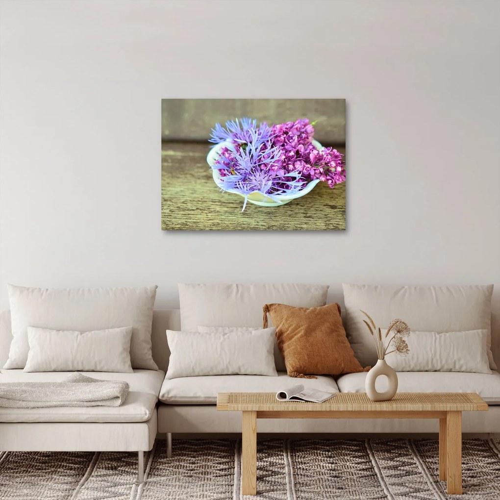 Kép a dekorációról levendulával (70x50 cm)