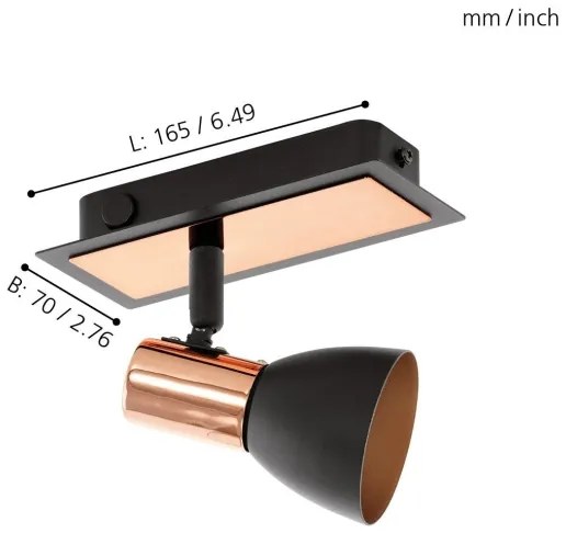 Eglo 94584 - LED Spotlámpa BARNHAM 1xGU10/3,3W/230V