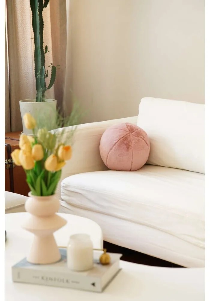 Mikroplüss díszpárna ø 25 cm Top – Mioli Decor