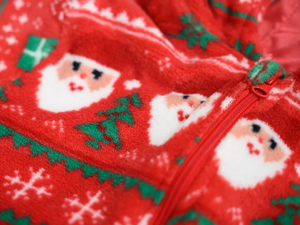 CHRISTMAS ONESIE gyerek overál piros - többféle méretben Méret: 98 - 104