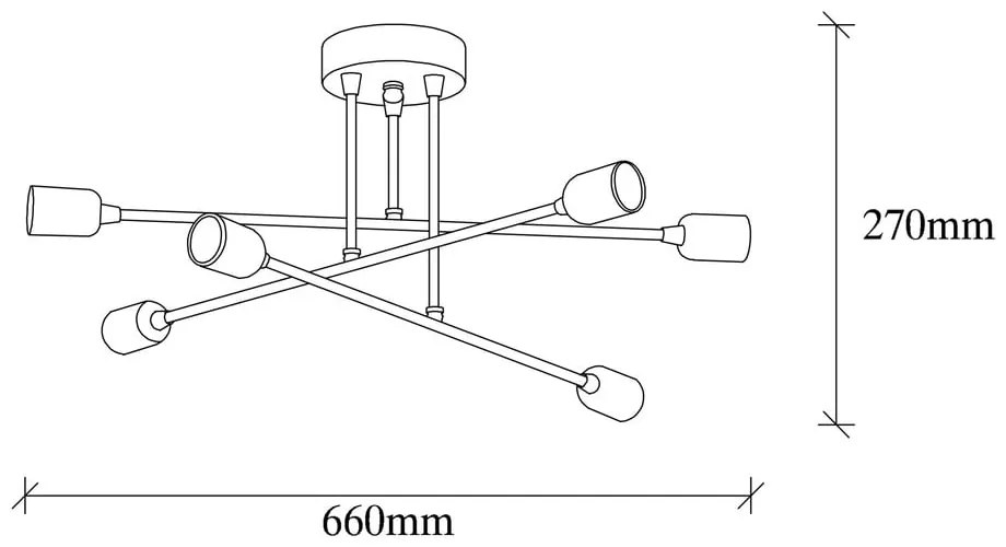 Aranyszínű mennyezeti lámpa Fleur – Opviq lights