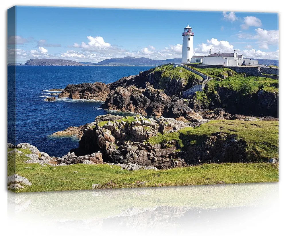 Világítótorony, vászonkép, 60x40 cm méretben