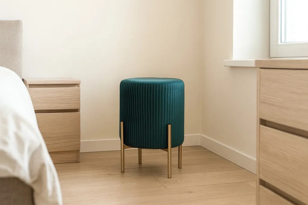 Kerek puff lábakon 28 x 42 cm