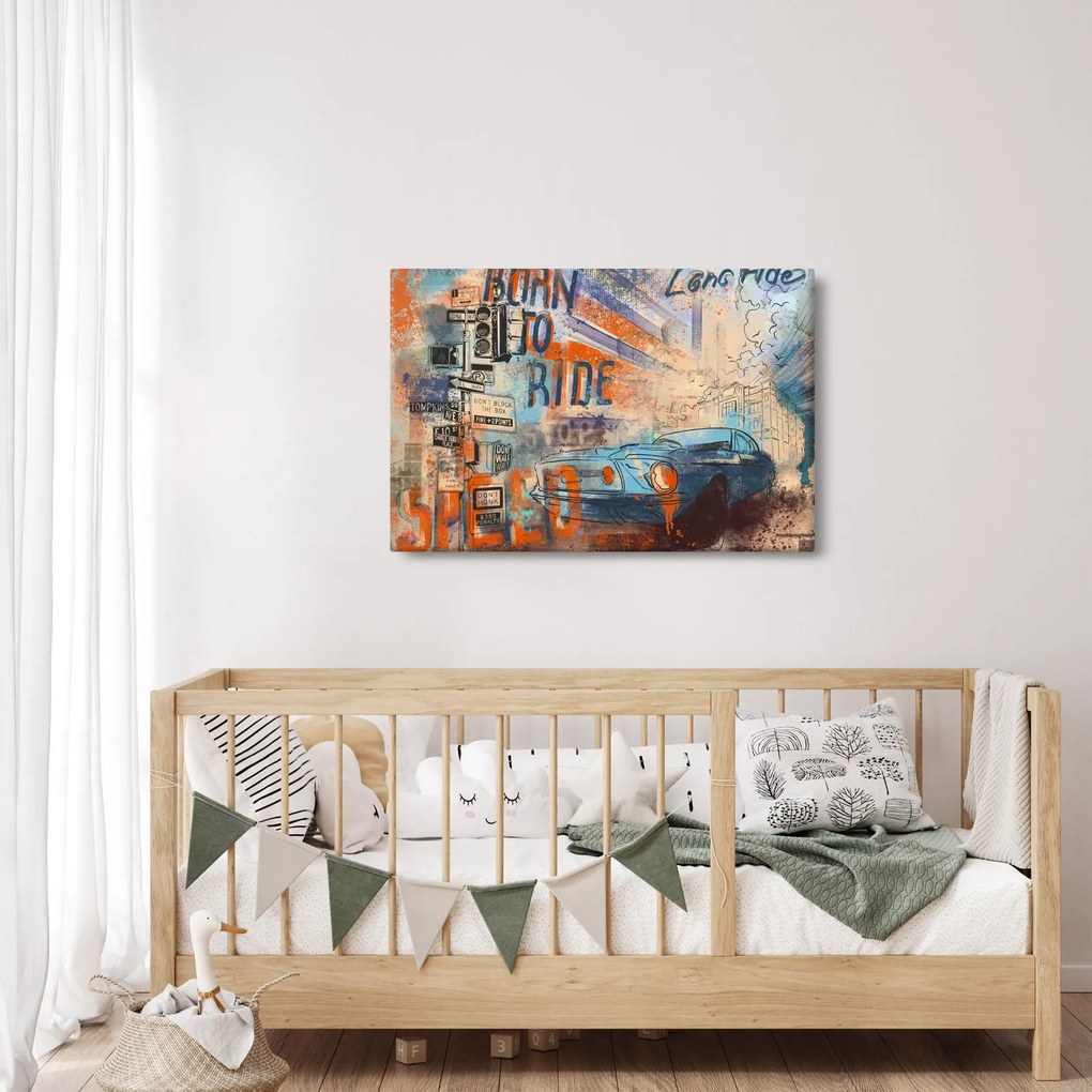 Kép - lovaglásra született (90x60 cm)