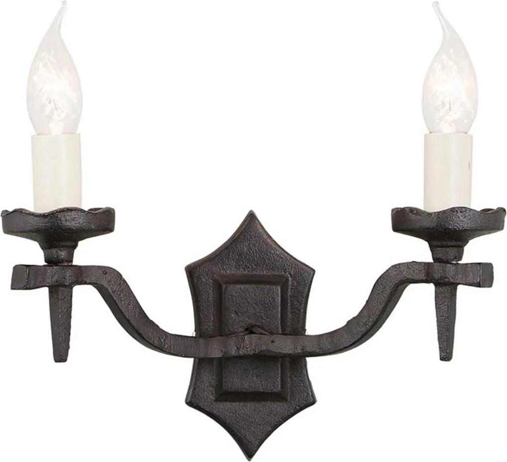 Elstead klasszikus fali lámpa rectory fehér fekete elsry2b-black