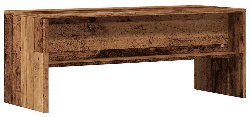 antik hatású szerelt fa TV-szekrény 100 x 40 x 40 cm