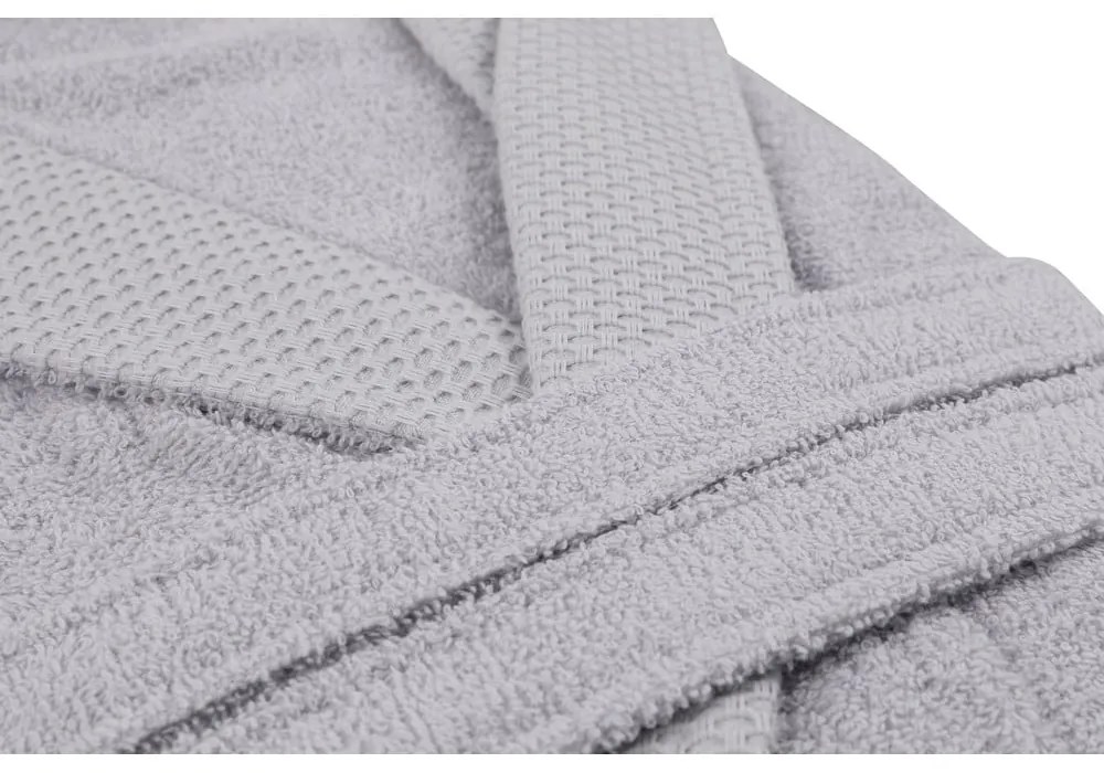 Szürke pamut fürdőköpeny M Cappa – Foutastic