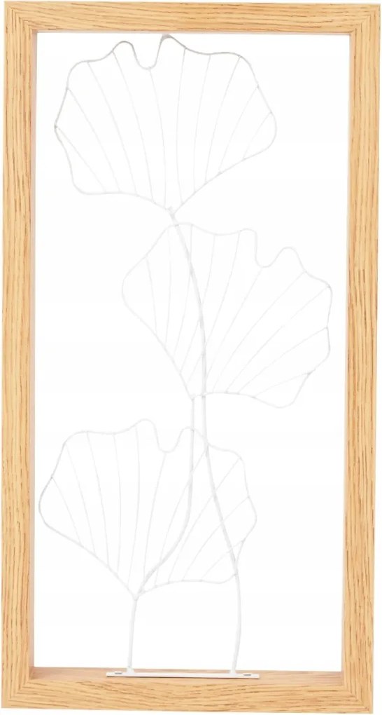 Fém Dekoráció Fali Keret Levelek Falra Fémplasztika