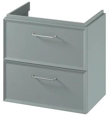 Cersanit S1021-009-fali mosdó alatti fürdőszobaszekrény MILLE SLIM 60x38 cm mentazöld